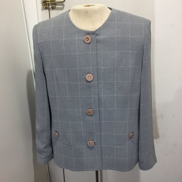 VINTAGE NANCY PLAID JACKETS SIZE 13 - Picture 2 of 6